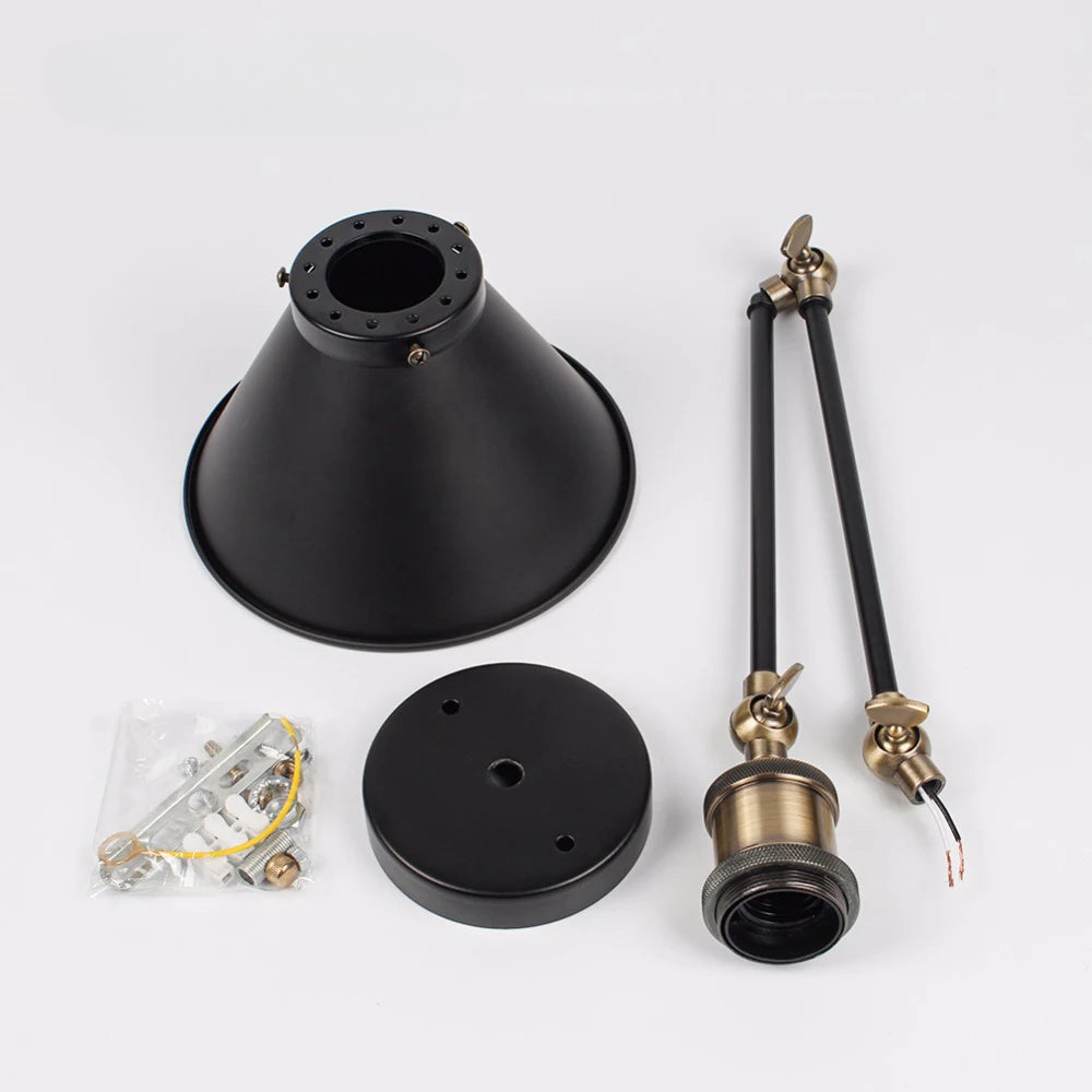 Lampe rétro avec abat-jour en forme de cône