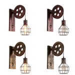 Applique Murale Industrielle Poulie - Vignette | Votre applique murale