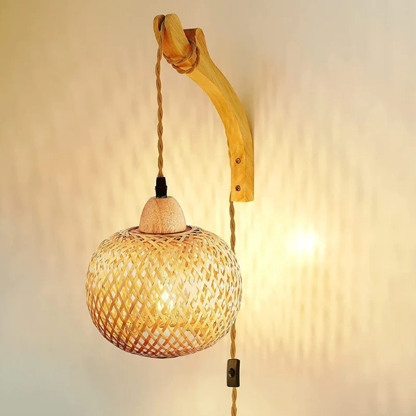 Applique Murale Chambre Bambou boho-chic