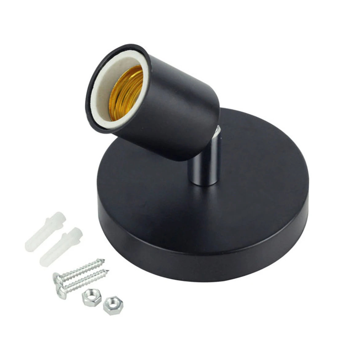 Support mural lampe E27 rétro bronze