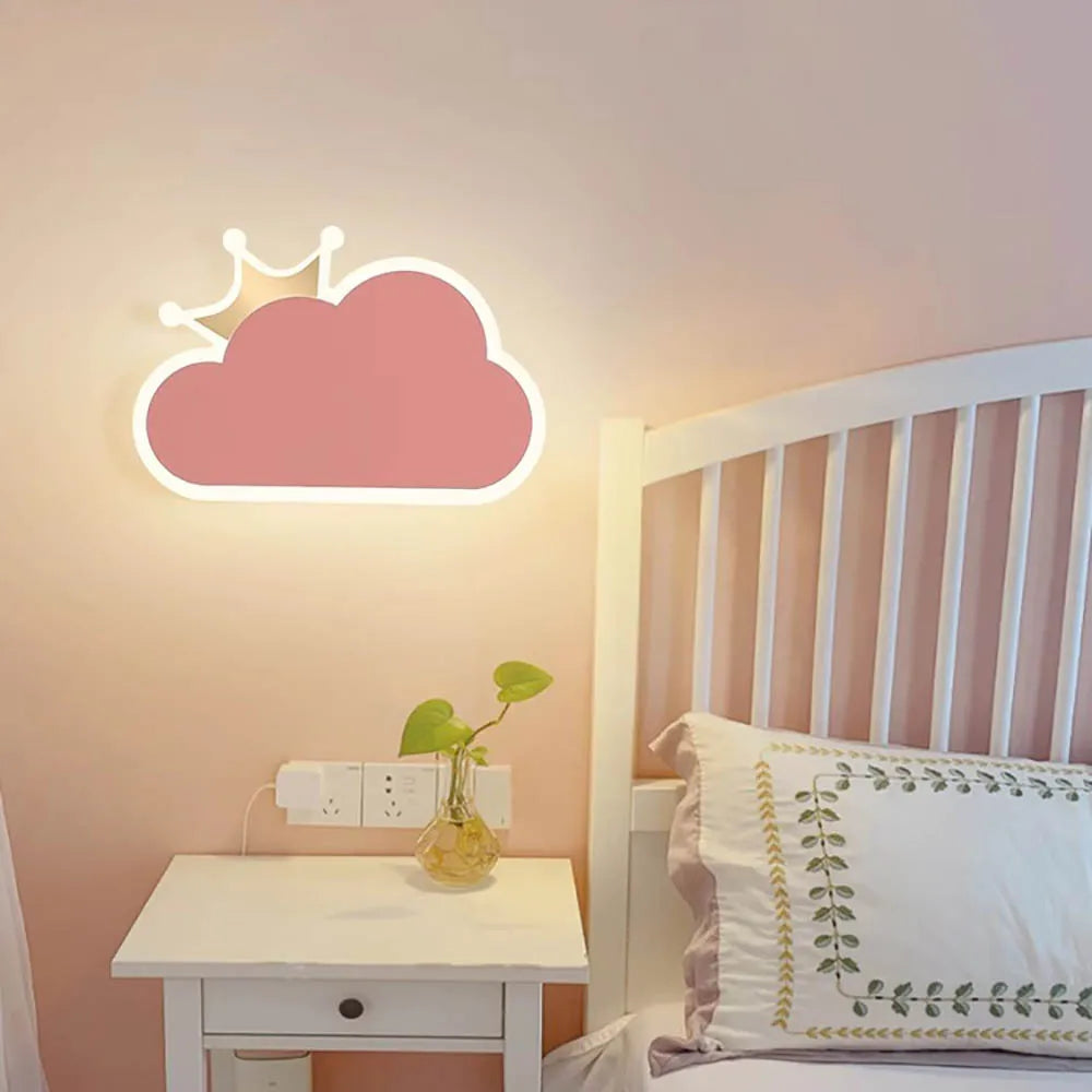 Applique Murale Enfant Nuage, ambiance chaleureuse