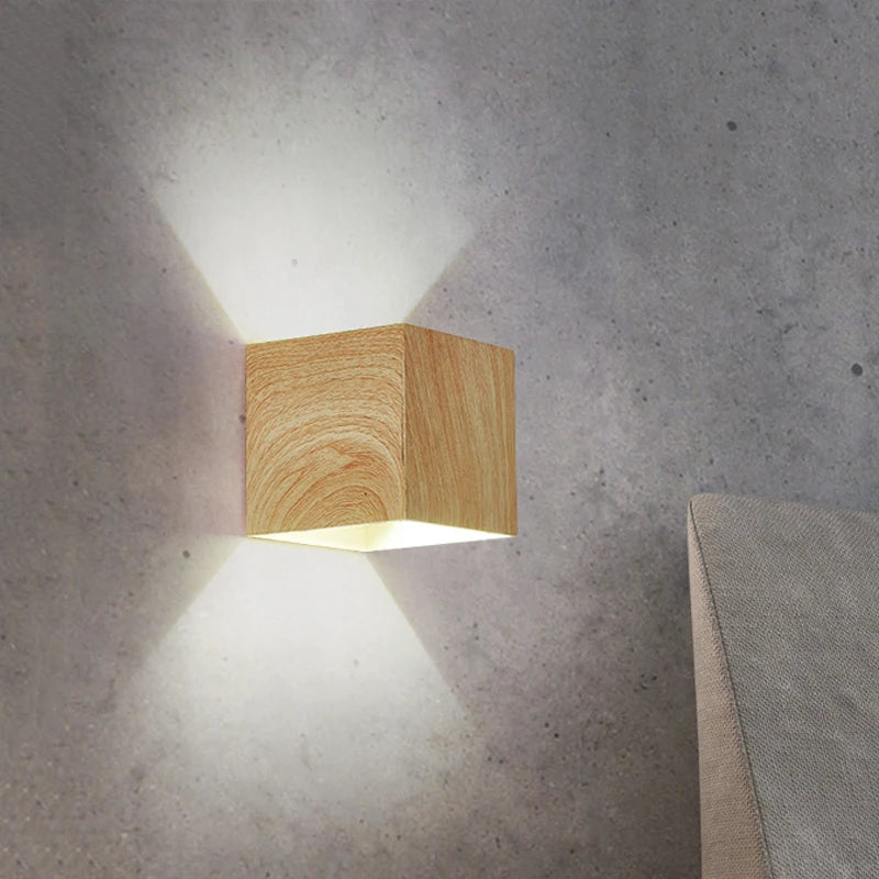 Lampe Murale en Bois d'Imitation Japonaise