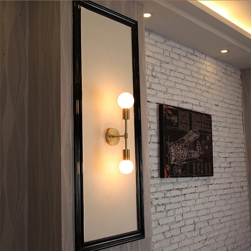 Applique Murale Chambre Laiton Élégante