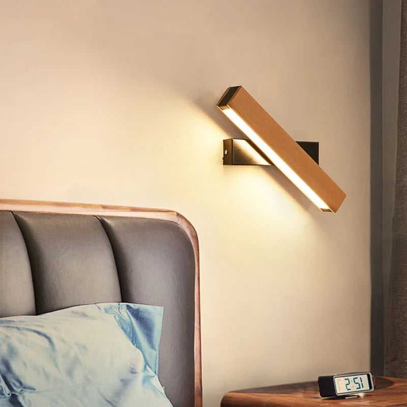 Lampe Murale Bois Metal Éclairage Réglable