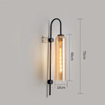 Applique Murale en Cloche au Tube de Verre Coloré - Vignette | Votre applique murale