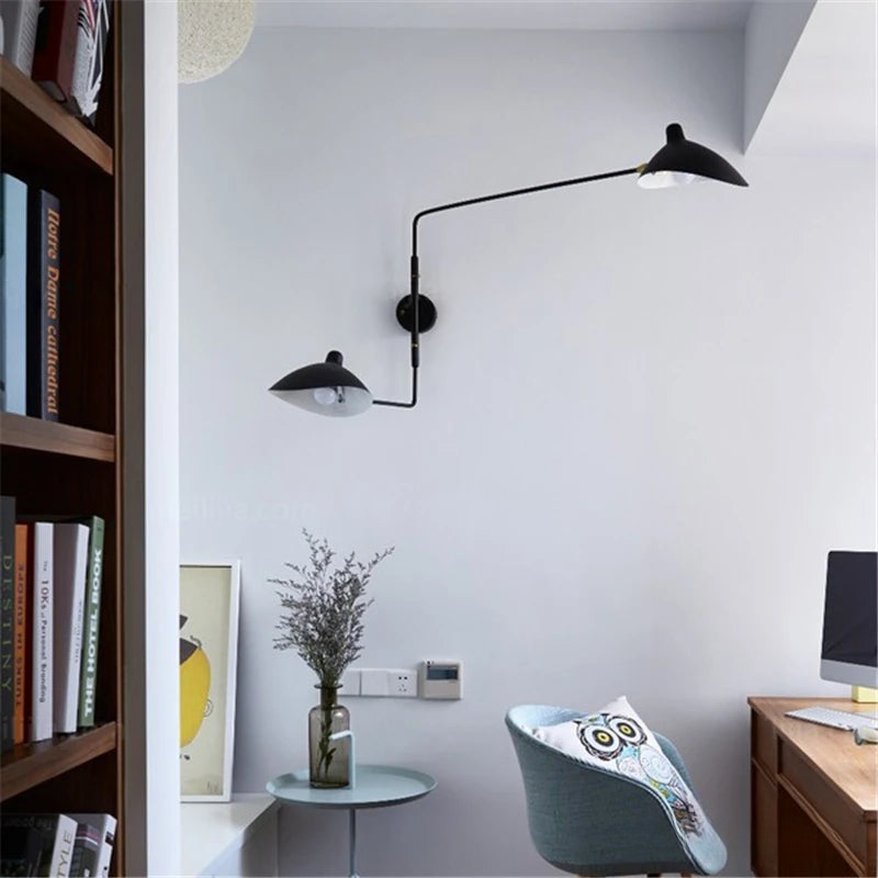 Lampe murale nordique à LED ajustable