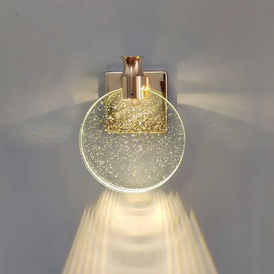 Applique Murale LED Cristal Effet Bulles