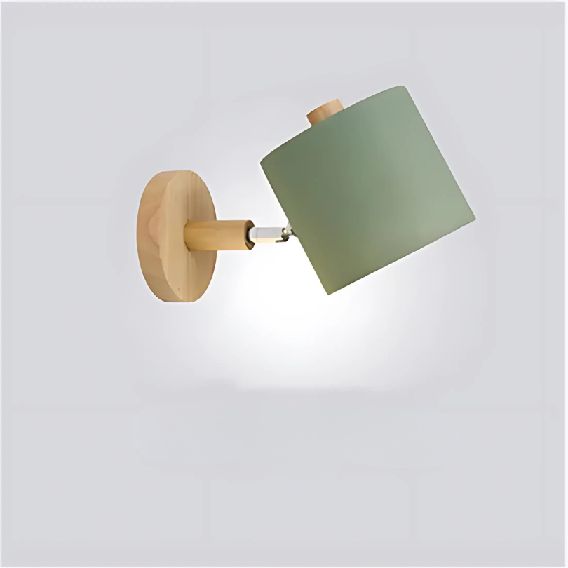 Applique Murale Bois Design Avec Interrupteur Pour Chambre green