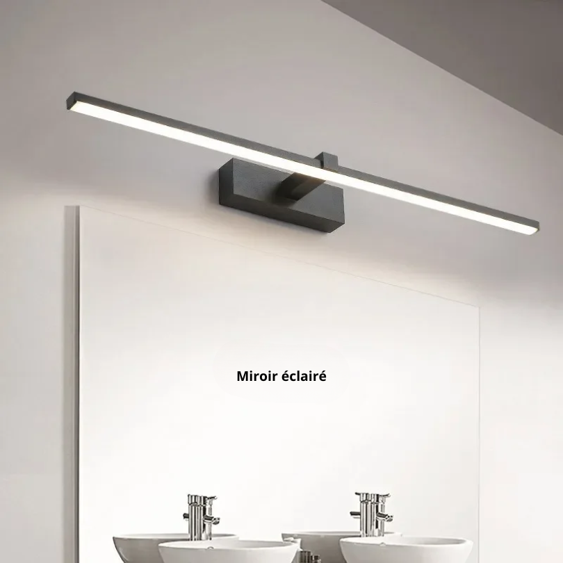 Applique Murale Salle De Bain Contemporaine Extra Plate Miroir éclairé