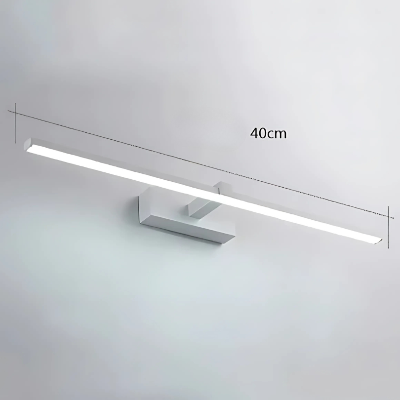 Applique Murale Salle De Bain Contemporaine Extra Plate Blanc 40cm