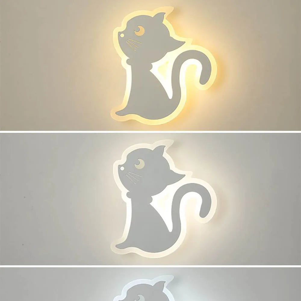 Lampe murale chat chambre enfants chaleureuse