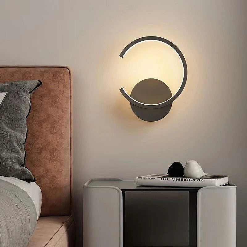 Applique Murale Bois Semi-circulaire moderne
